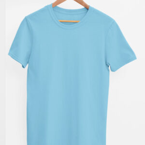 TFM Basics Plain Round Neck Half Sleeve Sky Blue T-Shirt