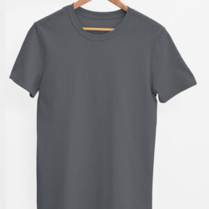 TFM Basics Plain Round Neck Half Sleeve Steel Grey T-Shirt