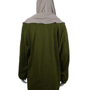 TFM Basic Plain Women's Drop Shoulder Long Full Sleeve Olive Green T-Shirt