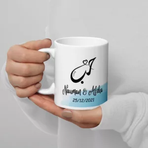 Created You In Pairs Blue Mug