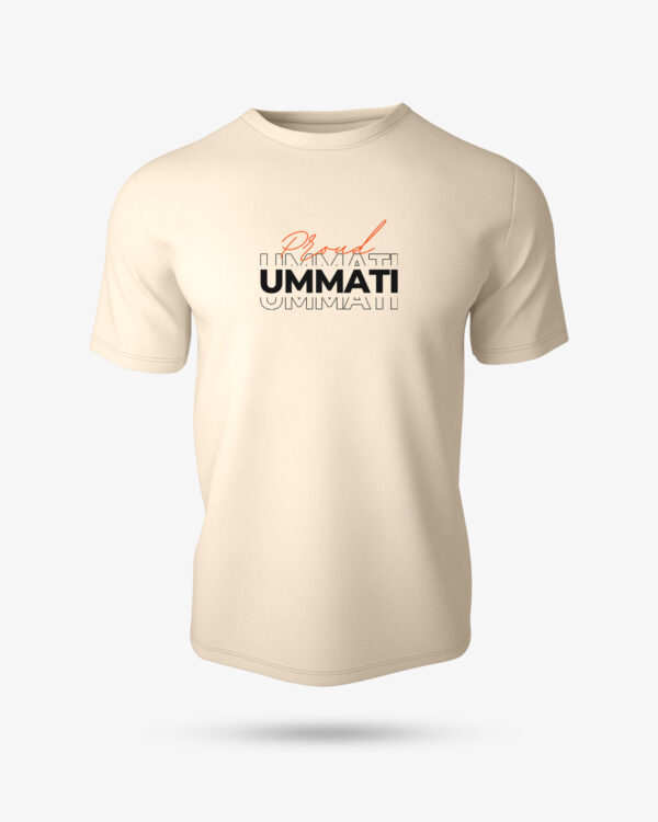 PROUD UMMATI Half Sleeve Islamic T-Shirt
