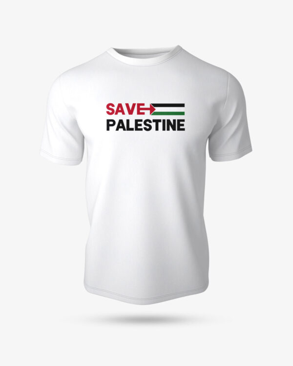 SAVE PALESTINE  Half Sleeve Islamic T-Shirt - Image 3