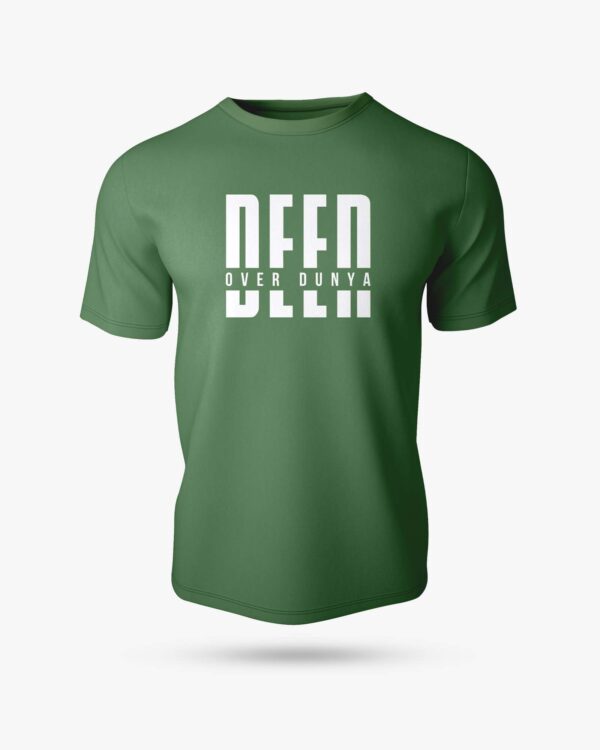 Deen Over Duniya Half Sleeve Islamic T-Shirt - Image 4