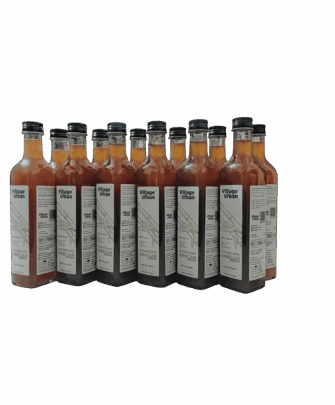 Sugarcane Vinegar 500ml | Raw & Unfiltered | Fermented Natural Vinegar for Daily Wellness