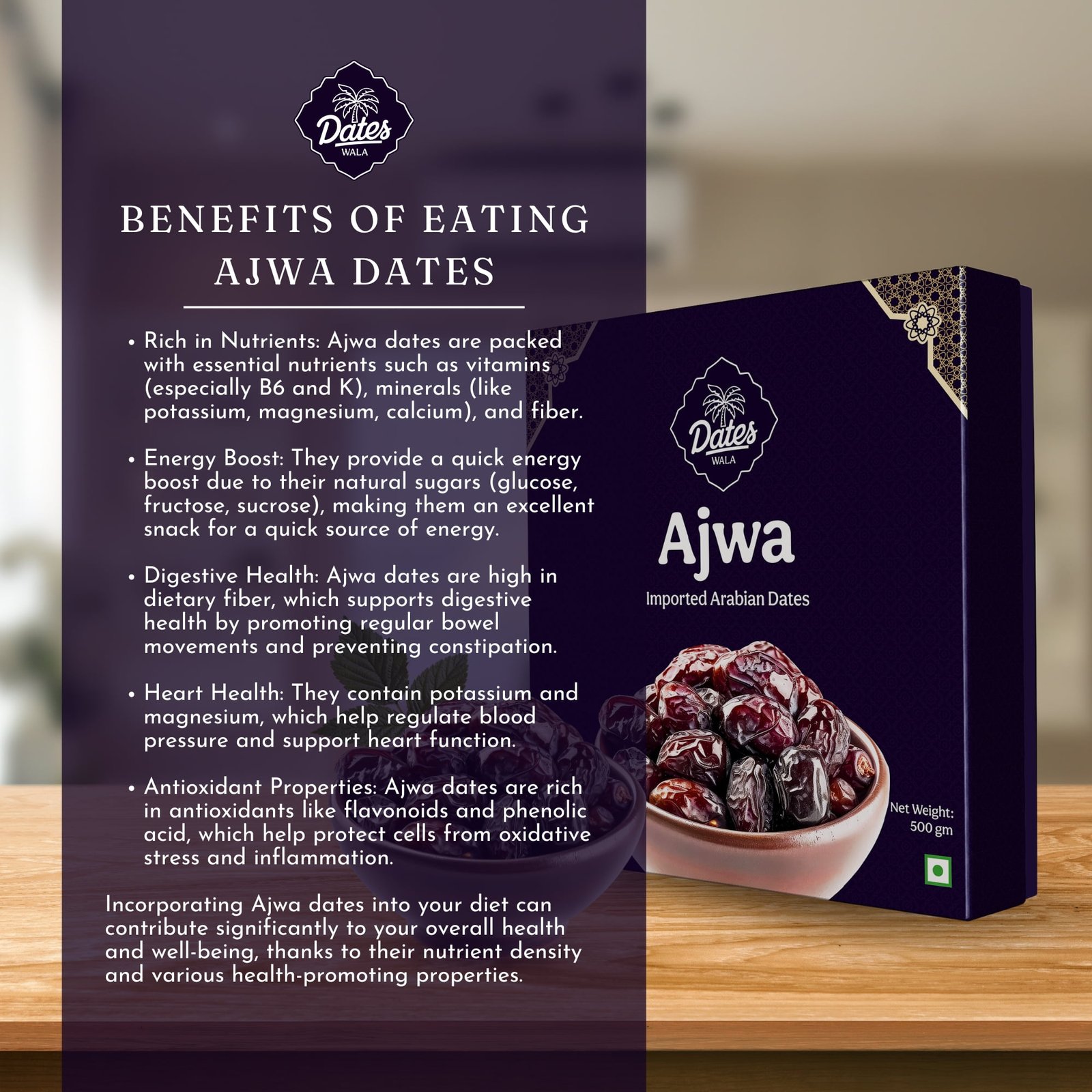 Premium Ajwa Dates from Madina Munawara (500gm) 2 Premium Ajwa Dates from Madina Munawara (500gm) - Image 2