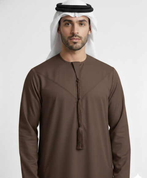Classic Omani Coffee Brown Premium Thobe
