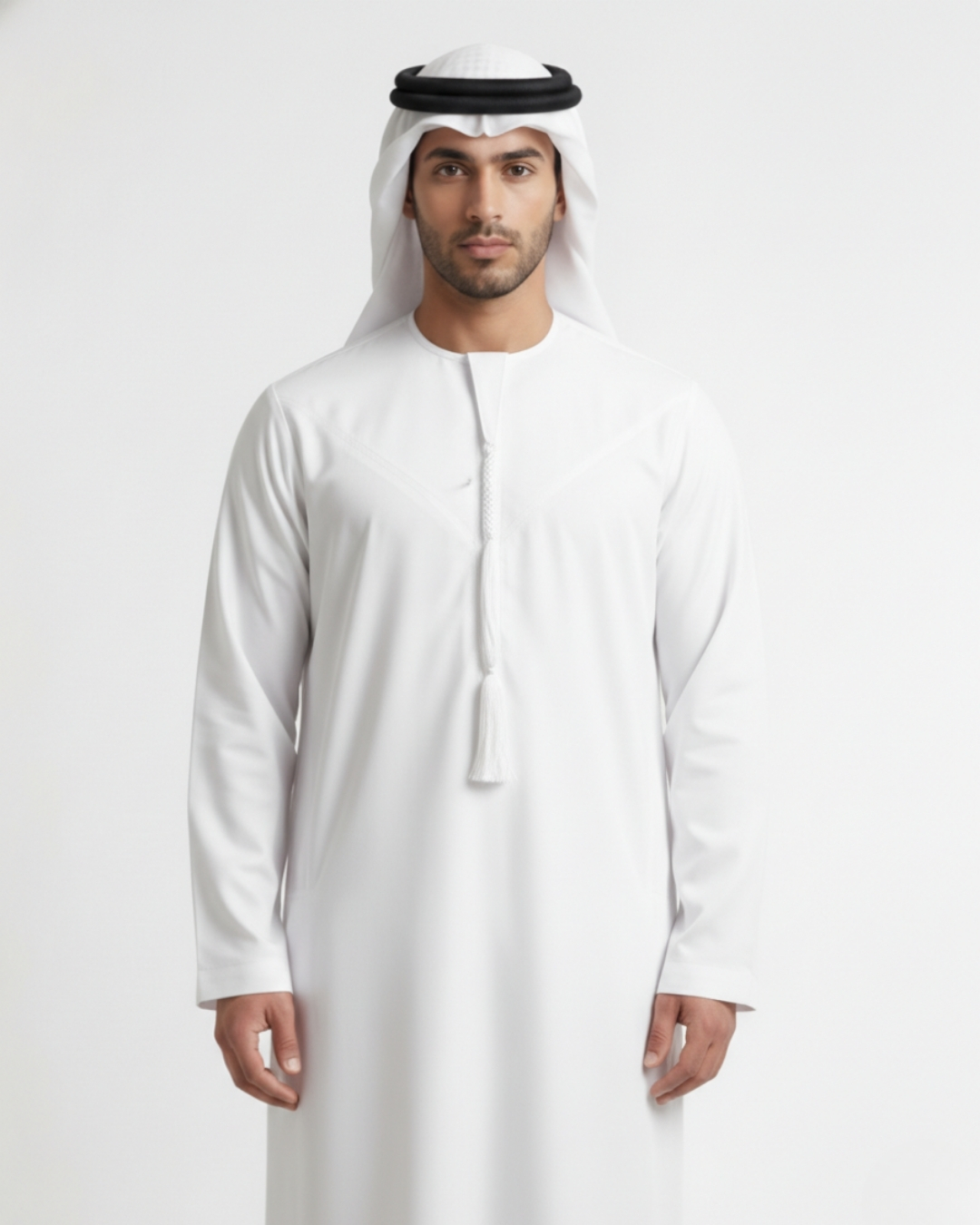 Classic Omani White Premium Thobe 3 Classic Omani White Premium Thobe - Image 3