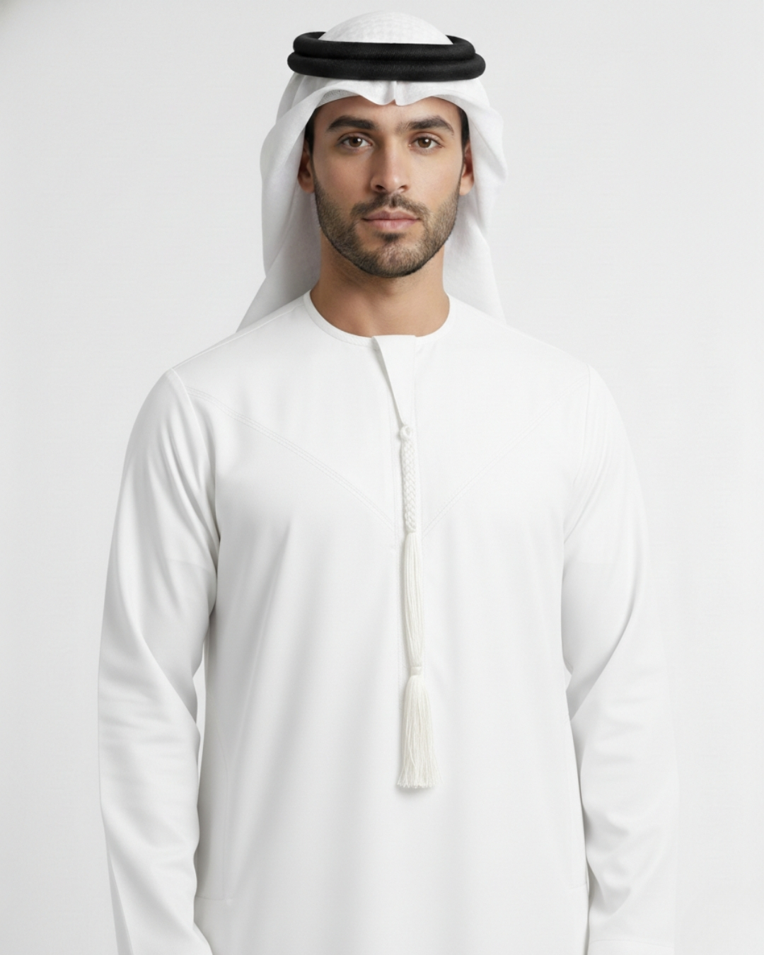 Classic Omani White Premium Thobe 1 Classic Omani White Premium Thobe