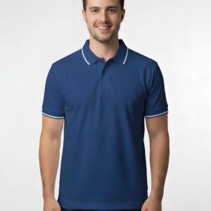 Tippin Polo Half Sleeve Royal Blue T-Shirt
