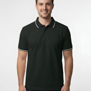 Tippin Polo Half Sleeve Olive Green T-Shirt