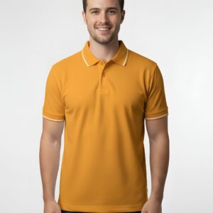 Tippin Polo Half Sleeve Mustard Yellow T-Shirt