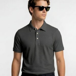 Mars Polo Half Sleeve Steel Grey T-Shirt