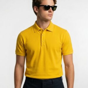 Mars Polo Half Sleeve Yellow T-Shirt