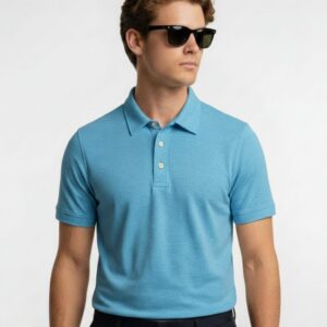Mars Polo Half Sleeve Sky Blue T-Shirt