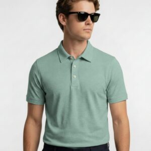 Mars Polo Half Sleeve Flag Green T-Shirt