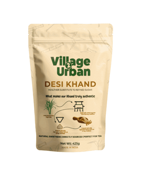 Desi Khand | Raw Cane Sugar | Chemical-Free Sweetener | Direct Farm Sourced