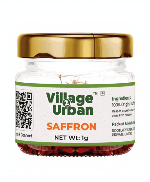 Saffron 1g | Premium Kashmiri Kesar | Pure Aromatic Strands for Milk & Desserts