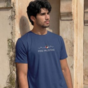Free Palestine Half Sleeve Islamic T-Shirt