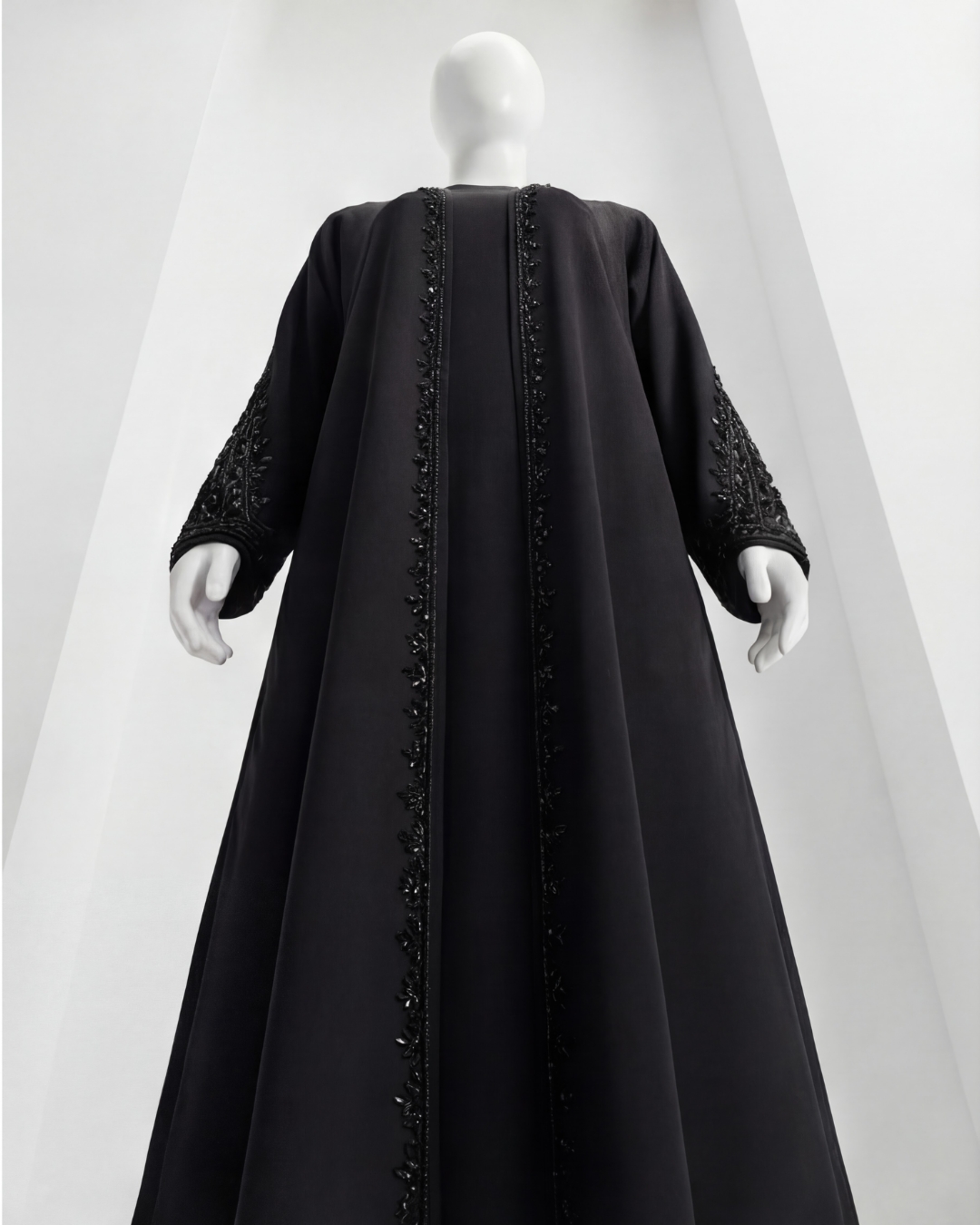 Black Embroidered Formal Abaya 6 Black Embroidered Formal Abaya - Image 6
