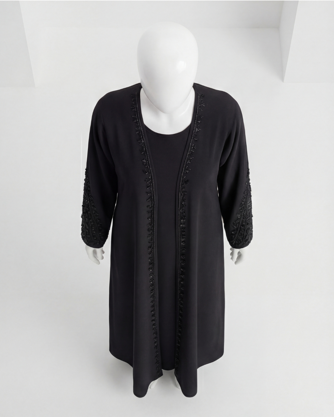 Black Embroidered Formal Abaya 7 Black Embroidered Formal Abaya - Image 7