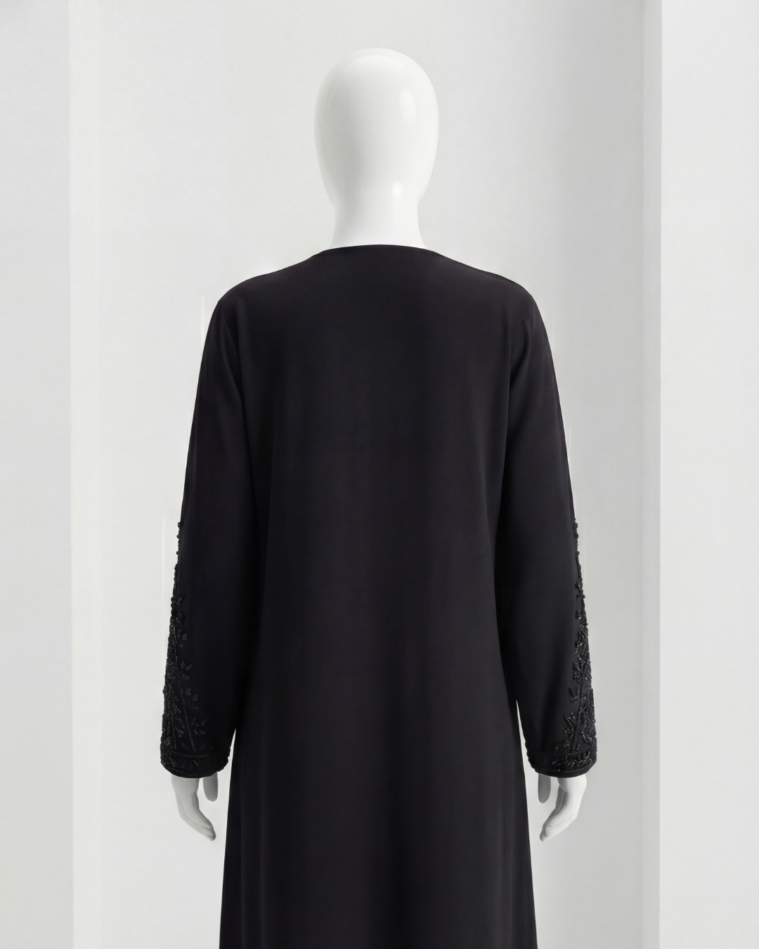 Black Embroidered Formal Abaya 8 Black Embroidered Formal Abaya - Image 8