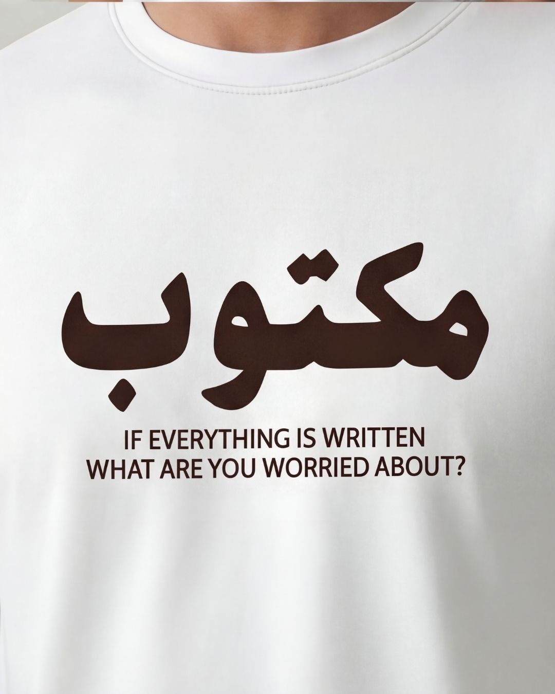 Maktub Half Sleeve Islamic T-Shirt 4 Maktub Half Sleeve Islamic T-Shirt - Image 4