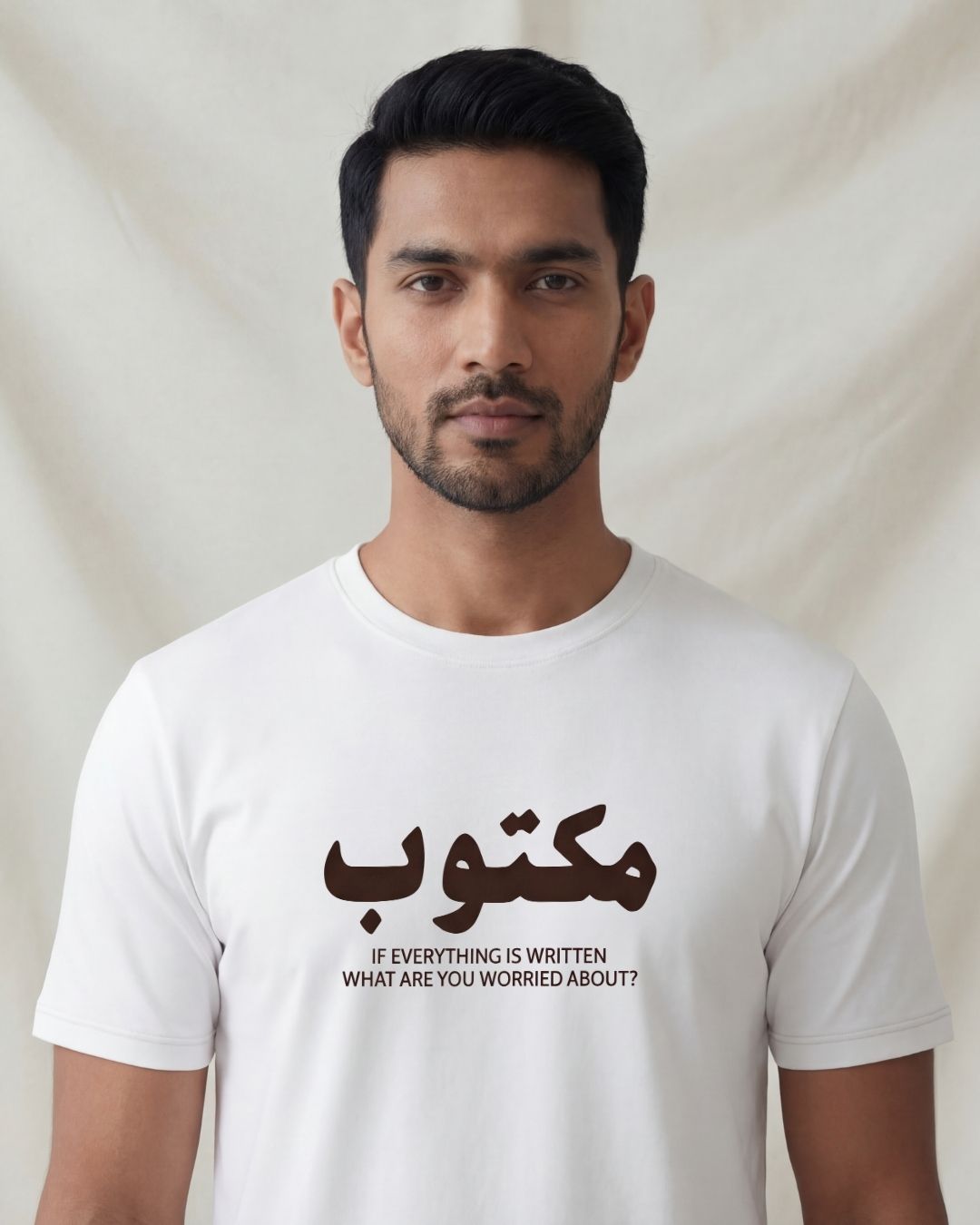 Maktub Half Sleeve Islamic T-Shirt 2 Maktub Half Sleeve Islamic T-Shirt - Image 2