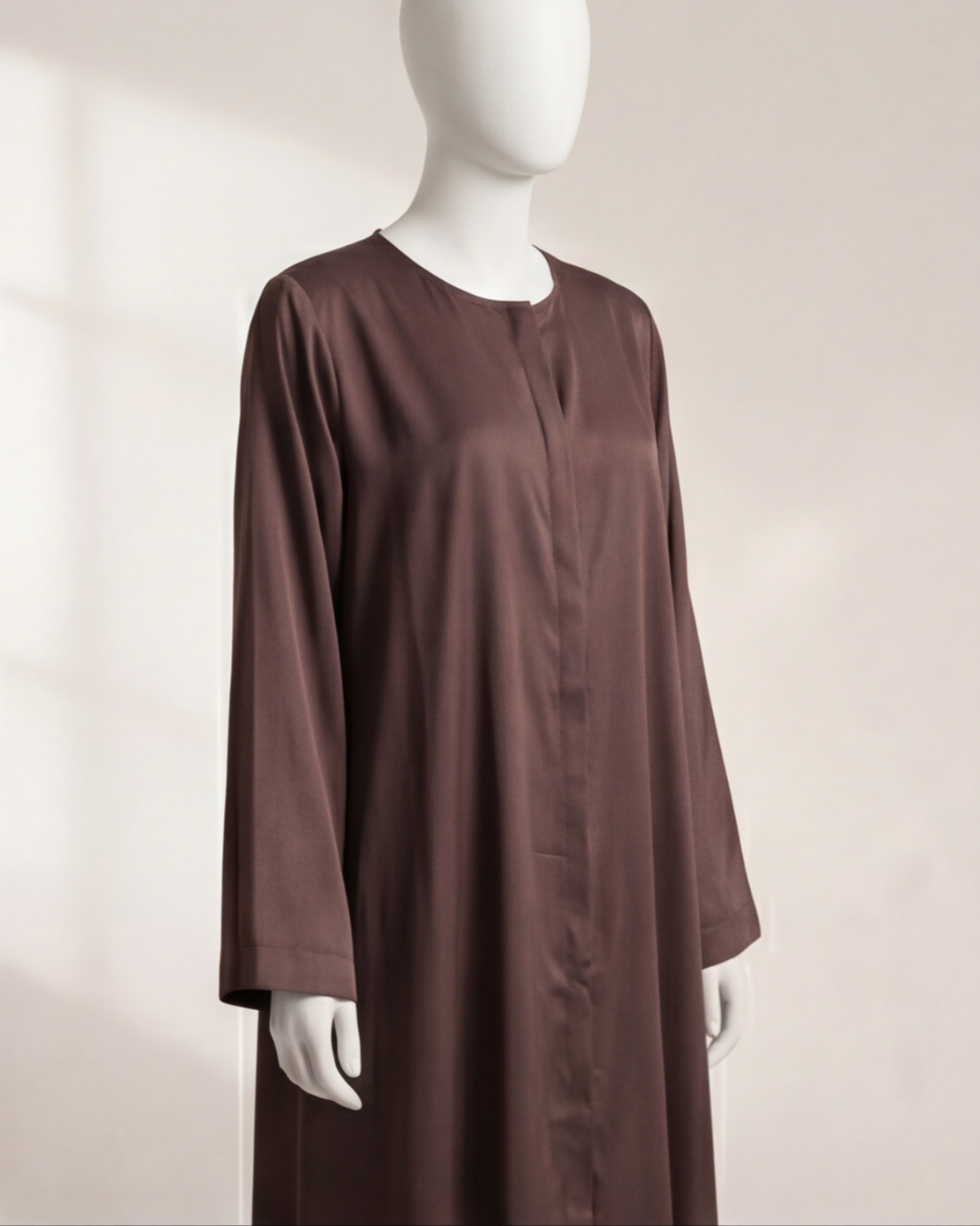 Classic Mocha Brown Abaya 2 Classic Mocha Brown Abaya - Image 2