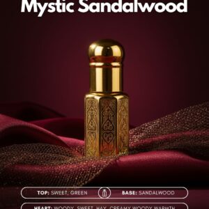 Mystic Sandalwood Roll-On Attar (Premium Wooden Box, 6ml)