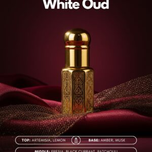 White Oud Roll-On Attar (Premium Wooden Box, 6ml)