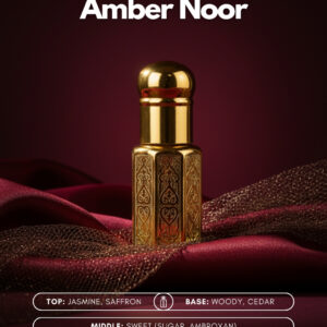 Amber Noor Roll-On Attar (Premium Wooden Box, 6ml)