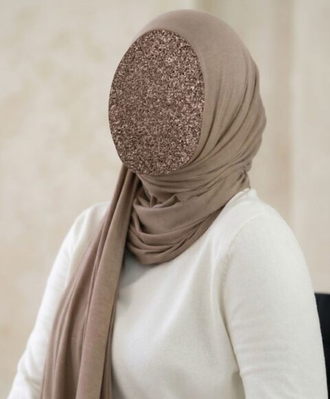 Dusty Brown Texture Corn Jersey Hijab