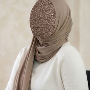 Dusty Brown Texture Corn Jersey Hijab