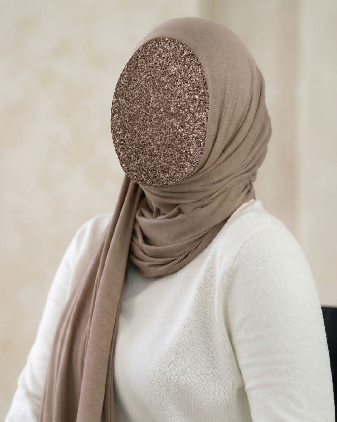 Dusty Brown Texture Corn Jersey Hijab 1 Dusty Brown Texture Corn Jersey Hijab