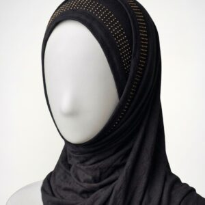 Black Bamboo Jersey Hijab