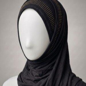Black Bamboo Jersey Hijab