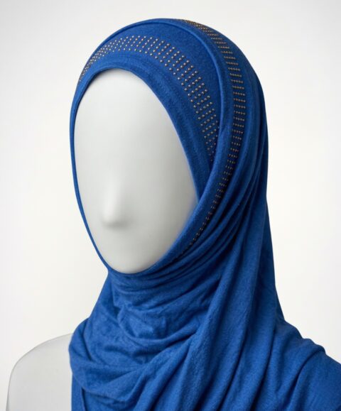 Blue Bamboo Jersey Hijab