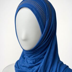 Blue Bamboo Jersey Hijab