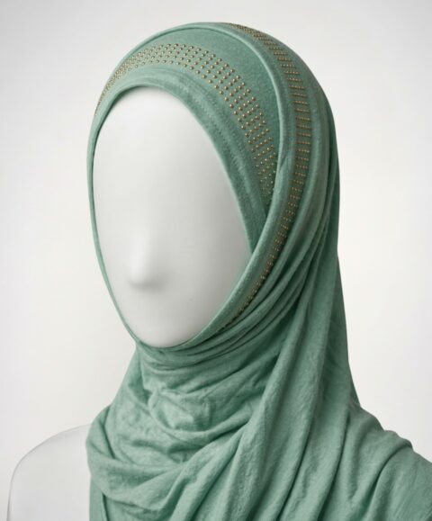 Mint Bamboo Jersey Hijab