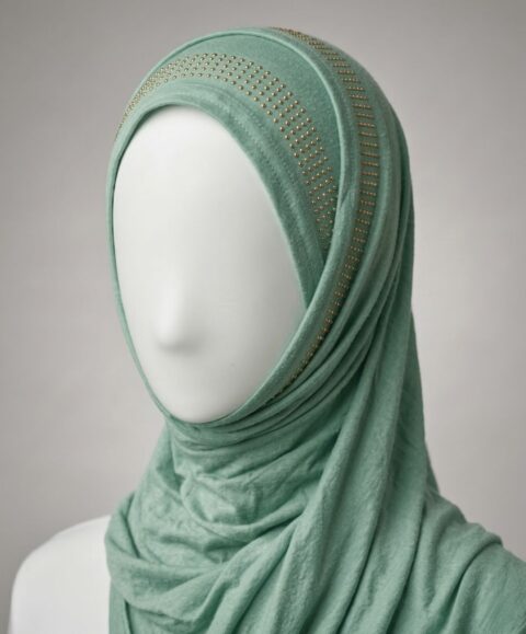 Mint Bamboo Jersey Hijab