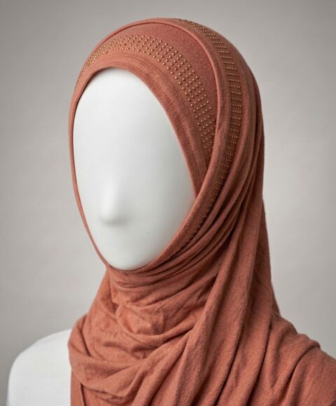 Dusty Brown Bamboo Jersey Hijab