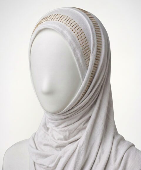 White Bamboo Jersey Hijab