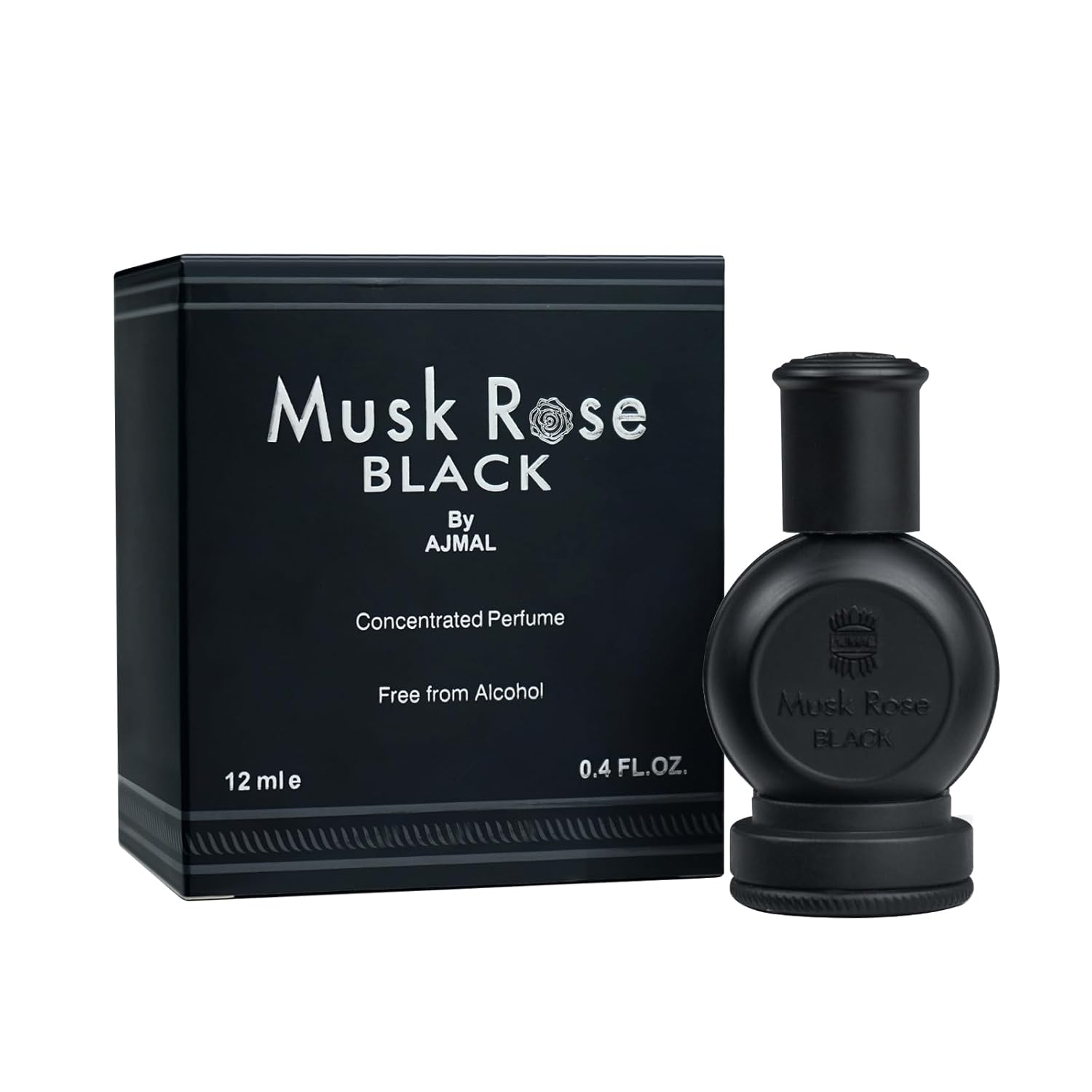 Ajmal Musk Rose Black Concentrated Perfume Oil (Attar) - 12ml Alcohol Free Unisex Fragrance 1 Ajmal Musk Rose Black Concentrated Perfume Oil (Attar) - 12ml Alcohol Free Unisex Fragrance