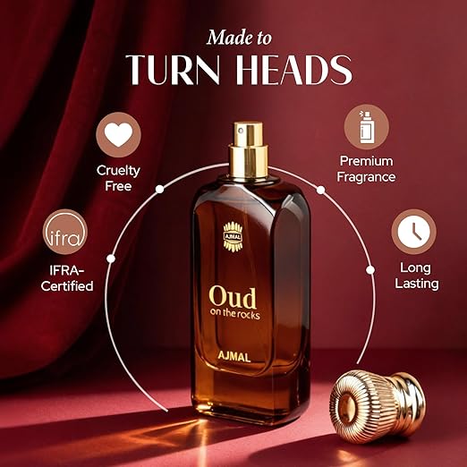 Ajmal Oud On The Rocks Eau De Parfum for Men & Women | Luxury Oud Fragrance | Long Lasting Premium Perfume 100ml 2 Ajmal Oud On The Rocks Eau De Parfum for Men & Women | Luxury Oud Fragrance | Long Lasting Premium Perfume 100ml - Image 2