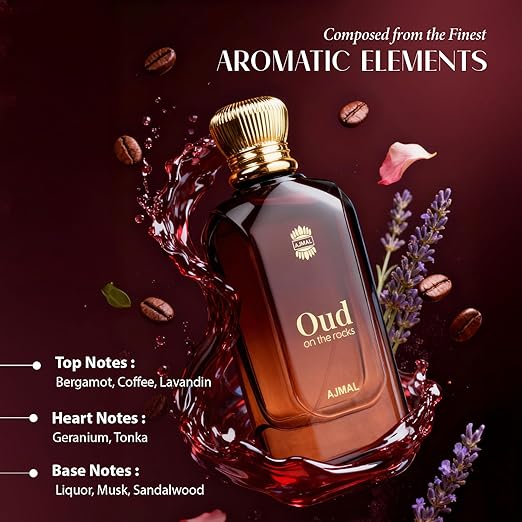Ajmal Oud On The Rocks Eau De Parfum for Men & Women | Luxury Oud Fragrance | Long Lasting Premium Perfume 100ml 3 Ajmal Oud On The Rocks Eau De Parfum for Men & Women | Luxury Oud Fragrance | Long Lasting Premium Perfume 100ml - Image 3